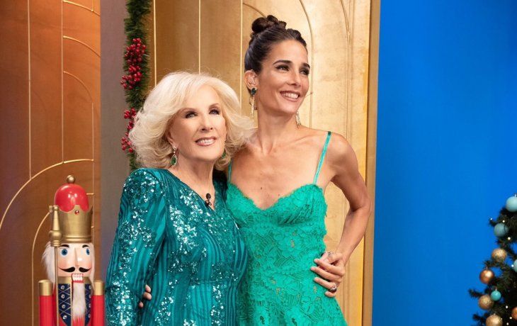 Los looks de Juana Viale y Mirtha Legrand en el último programa del año