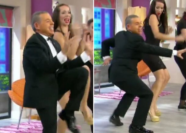 Norberto Oyarbide llevó su popular baile al programa de Georgina Barbarossa