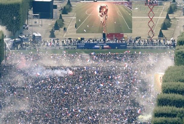 Delirio, euforia y fuegos artificiales: los festejos por la Copa del Mundo en París