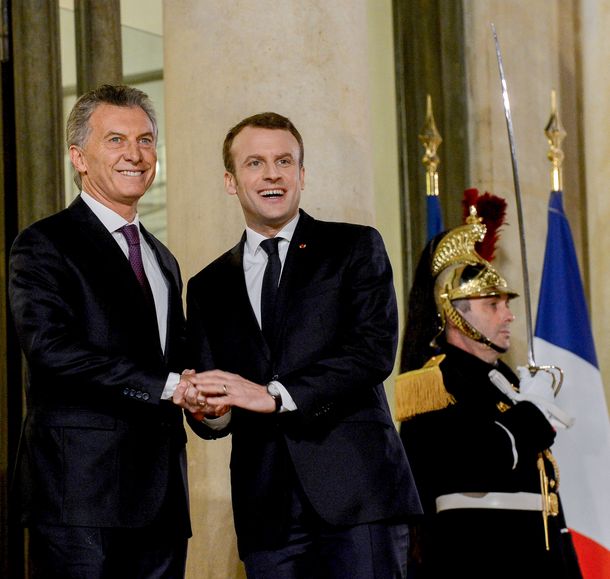 Mauricio Macri y Emmanuel Macron