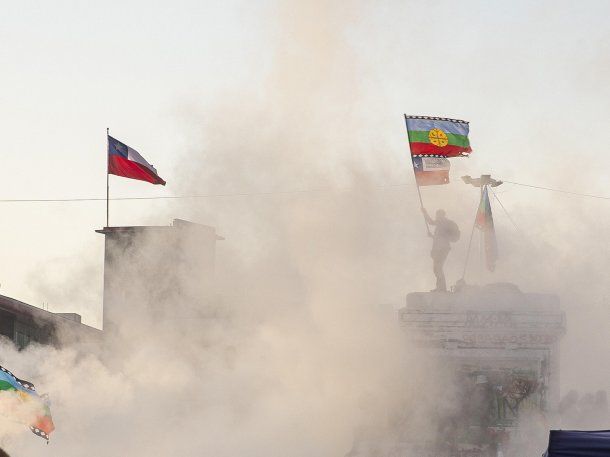 Hubo disturbios en Santiago de Chile tras el plebiscito constitucional