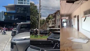 videos: las imagenes del panico en panama por el sismo con destrozos y evacuaciones