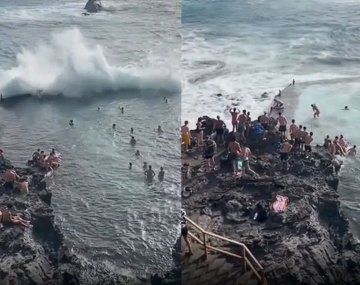 Una ola gigante mató a cuatro personas en Islas Canarias.