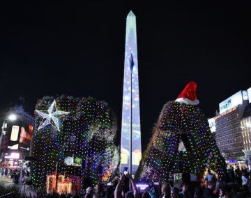 Navidad: show en el Obelisco