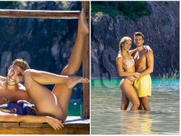 Flor Vigna y su novio. Foto: Caras. Flor Vigna y su novio. Foto: Caras.