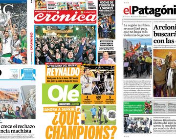 Mirá las tapas de los diarios