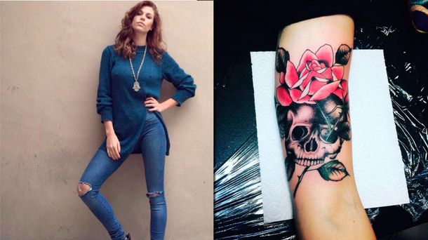 El nuevo tatuaje de la ex de Mariano Martínez, Juliana Giambroni: Let it burn