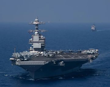 EEUU desplegó el portaaviones más grande del mundo en Israel