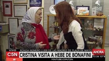 cfk visito a hebe de bonafini en el dia de las #2000marchas cfk visito a hebe de bonafini en el dia de las #2000marchas