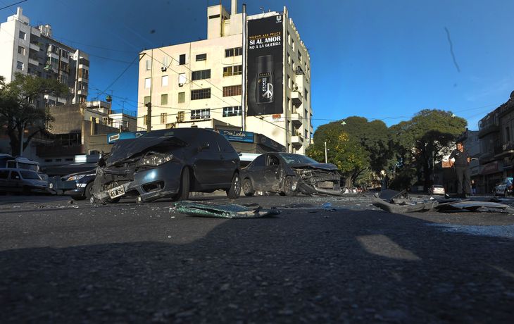 Triple choque deja cuatro heridos en Chacarita