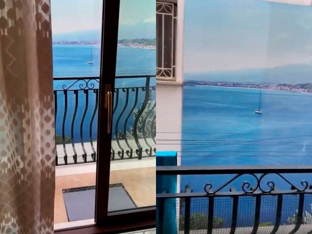 Italia: alquiló un departamento con vista al mar y cuando llegó se llevó una sorpresa