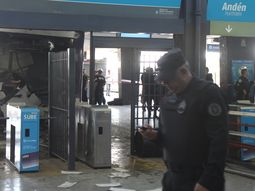 El motorman sustrajo el disco rígido de la cabina del tren