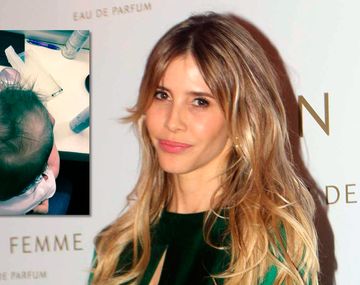 Lorenzo Tinelli en el camarín de Guillermina Valdes