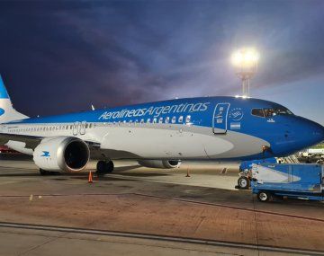 Aerolíneas Argentinas anunció el arribo al país de un nuevo avión para su flota