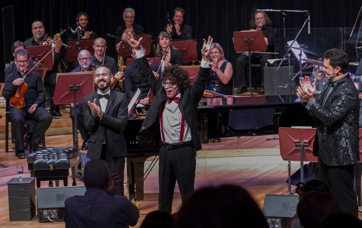 Lucas Vila es autista y debutó en el CCK - Crédito: Facebook&nbsp;Centro Cultural Kirchner