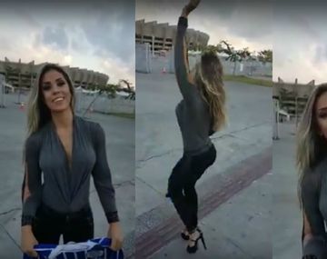 Esta hermosa rubia brasileña alienta por Godoy Cruz