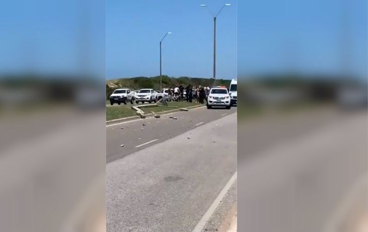 Un argentino atropelló a una uruguaya: estaba alcoholizado y chocó contra un cantero