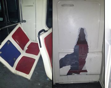 Así quedaron los trenes que fueron vandalizados por hinchas de Boca