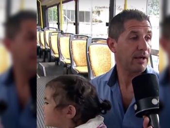 Héroe al volante: un colectivero le salvó la vida a una beba