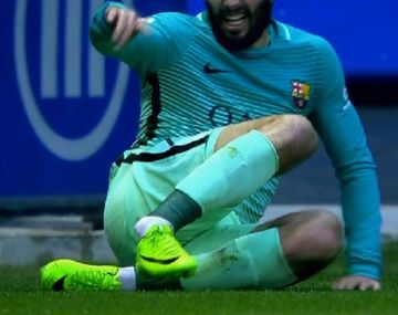 El momento en el que Vidal se da cuenta de su terrible lesión