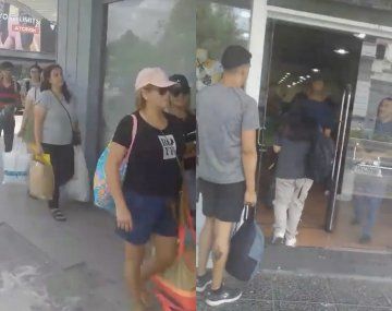 Lomas de Zamora: largas filas para vender ropa y calzado usado