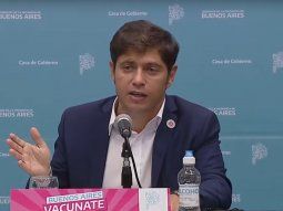 Kicillof brinda una conferencia para referirse a las nuevas restricciones