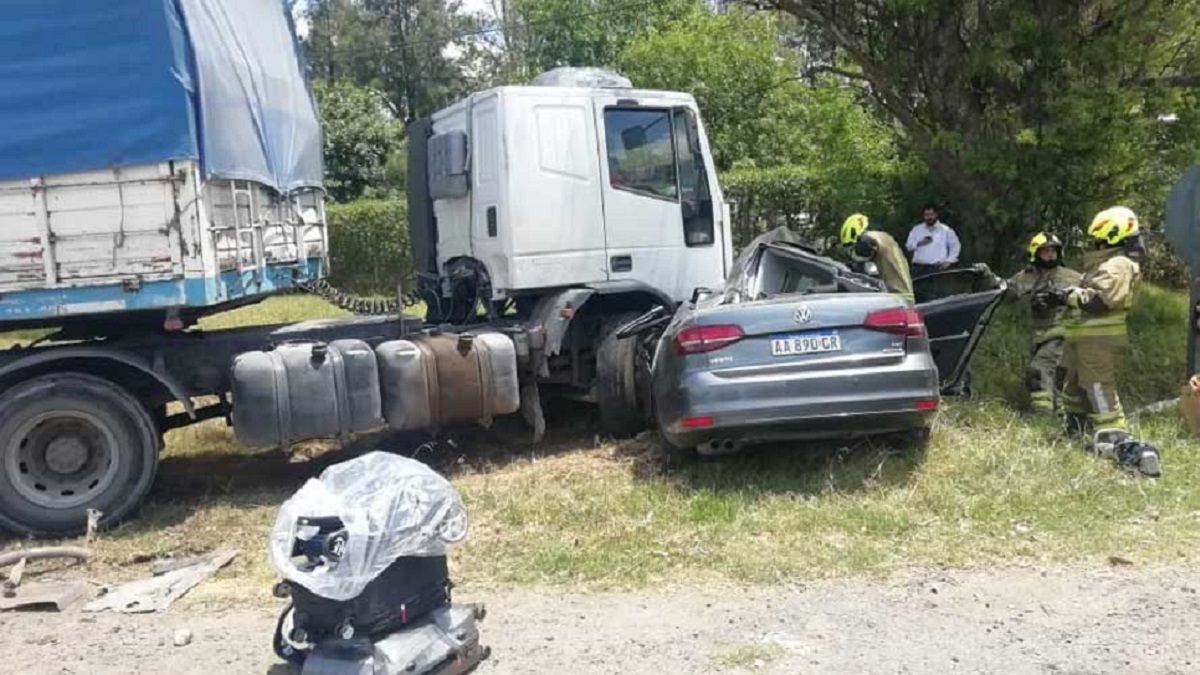 Grave accidente en Ruta 3: un muerto y dos heridos por un choque frontal