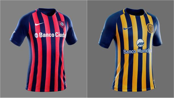 Las nuevas camisetas de San Lorenzo y Rosario Central