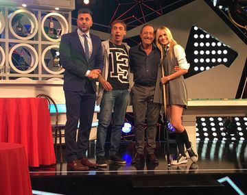 Leo Montero, René Bertrand, Guillermo Francella y Julieta Prandi