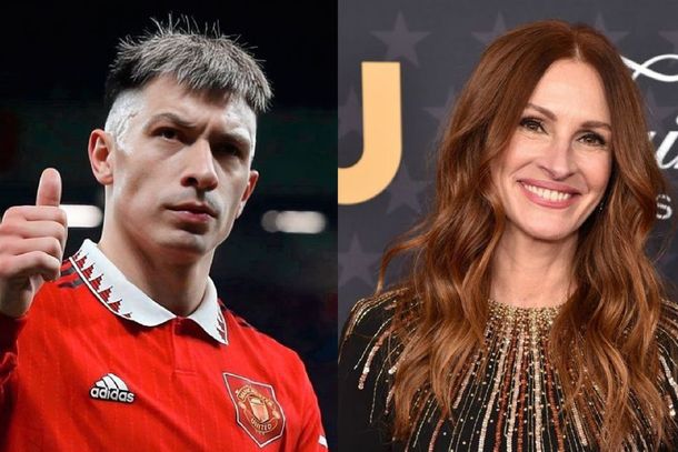 Las fotos de Julia Roberts y Lisandro Martínez que enloquecieron a los fanáticos