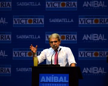 El cierre de campaña de Aníbal Fernández