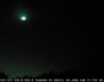 Las impactantes imágenes del enorme meteorito que cayó en el sur de Brasil