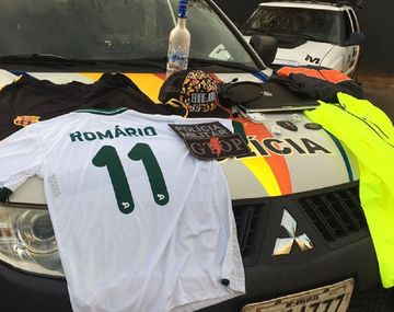 Los objetos que fueron robados en la casa de Romario.