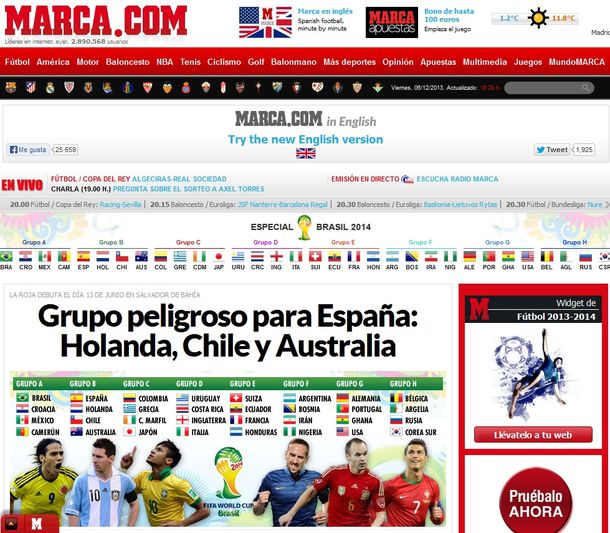 Así se vivió el sorteo del Mundial en las tapas del mundo