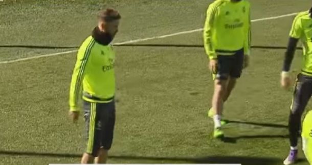 Sergio Ramos explotó con sus compañeros del Real Madrid en una práctica