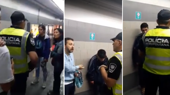 Los pasajeros habrían visto al efectivo arrastrar al chico por el piso y decidieron interceder Los pasajeros habrían visto al efectivo arrastrar al chico por el piso y decidieron interceder