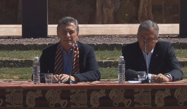 Mauricio Macri con Gerardo Morales