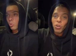 Santiago Maratea se filmó mientras manejaba sin cinturón de seguridad.&nbsp;