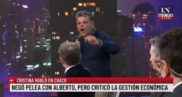 Alfredo Casero se contradijo en menos de un minuto durante la pelea con Majul