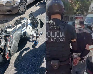 Dos motochorros colombianos detenidos tras un raid entre Colegiales y Villa Crespo