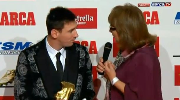 Messi recibió el botín de oro por tercera vez consecutiva