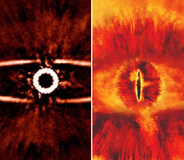 Encuentran un exoplaneta que recuerda al Ojo de Sauron