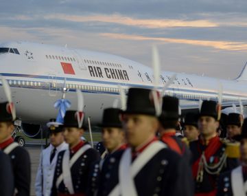 El avión de Air China trasladó a Xi Jinping