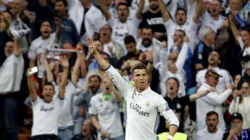 El festejo de Cristiano Ronaldo ante su gol ante Atlético Madrid por Champions El festejo de Cristiano Ronaldo ante su gol ante Atlético Madrid por Champions