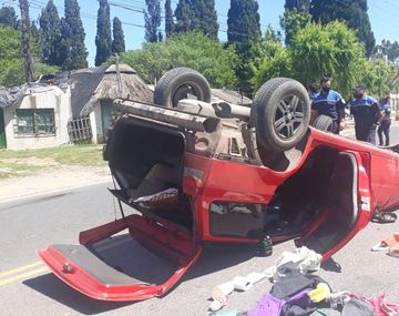 Escobar: protagonizaron un robo, una persecución y un choque seguido de vuelco Foto: Nuevo Digital de Escobar