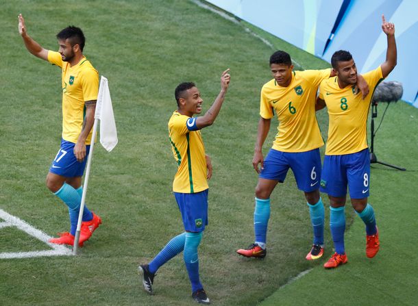 Brasil aplastó a Honduras e irá por su primera medalla dorada en fútbol de su historia