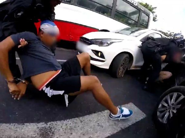 Video: impactante persecución en General Paz que terminó en un choque múltiple