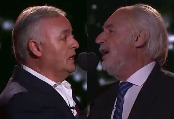 Oscar Burgos Espinoza y Rogelio Posat