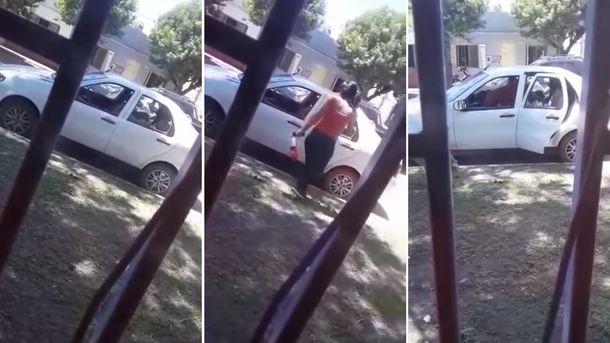 Entre Ríos: una mujer destrozó el auto de su ex