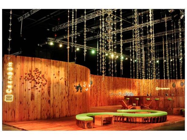 Chandon exhibió una instalación inédita de Leo Battistelli